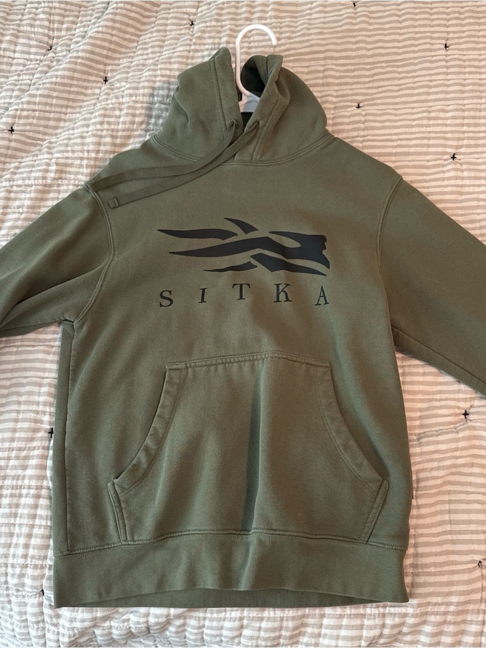 Sitka Men's Olive Green Crewneck Sweatshirt